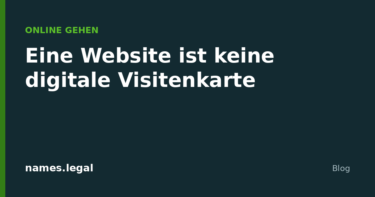 Un sito non è un biglietto da visita digitale